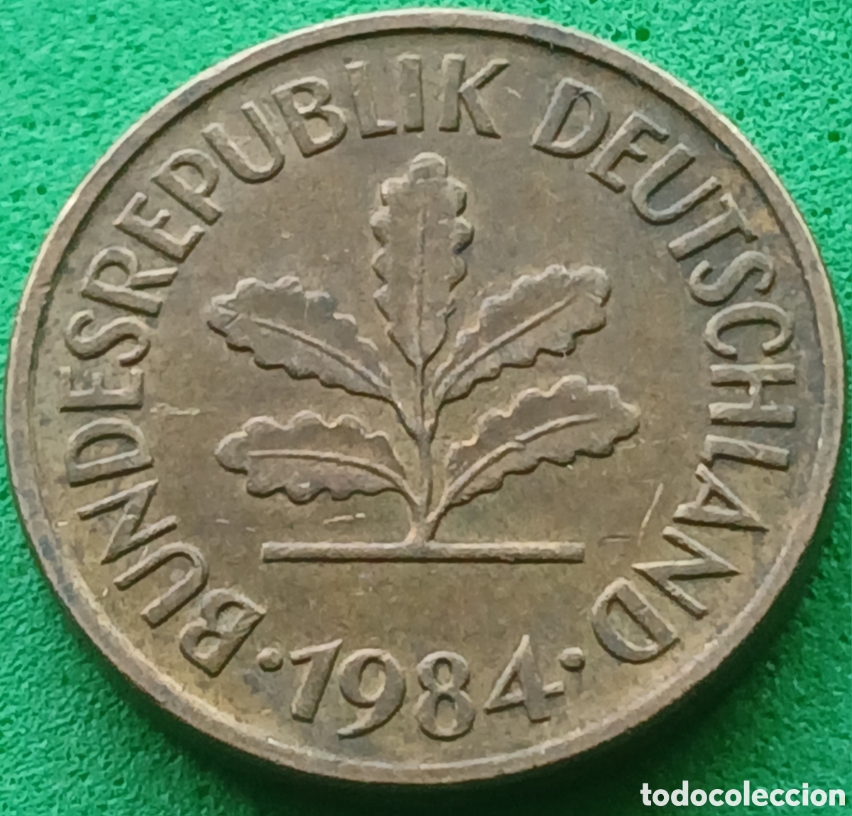 Monedas antiguas de Europa: Alemania Occidental 5 pfennig 1984 G km#107
