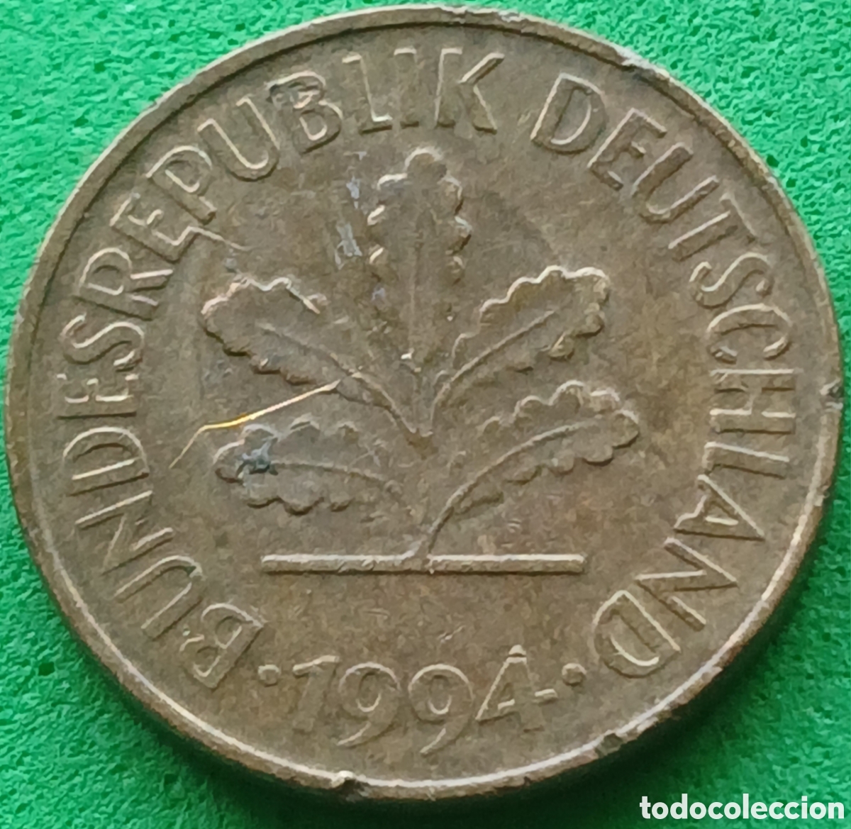 Monedas antiguas de Europa: Alemania Federal 5 pfennig 1994 A km#107
