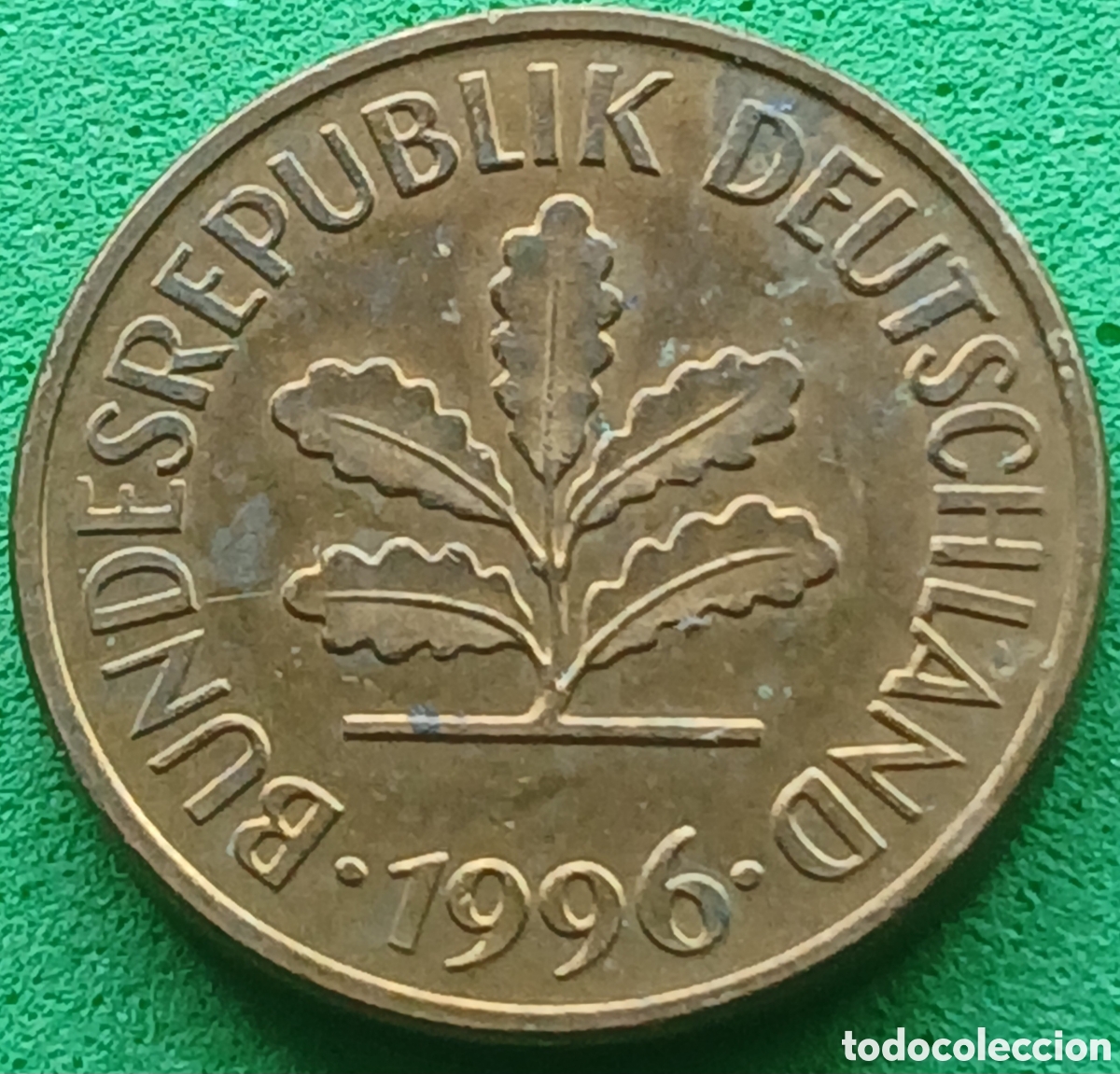 Monedas antiguas de Europa: Alemania Federal 5 pfennig 1996 G km#107