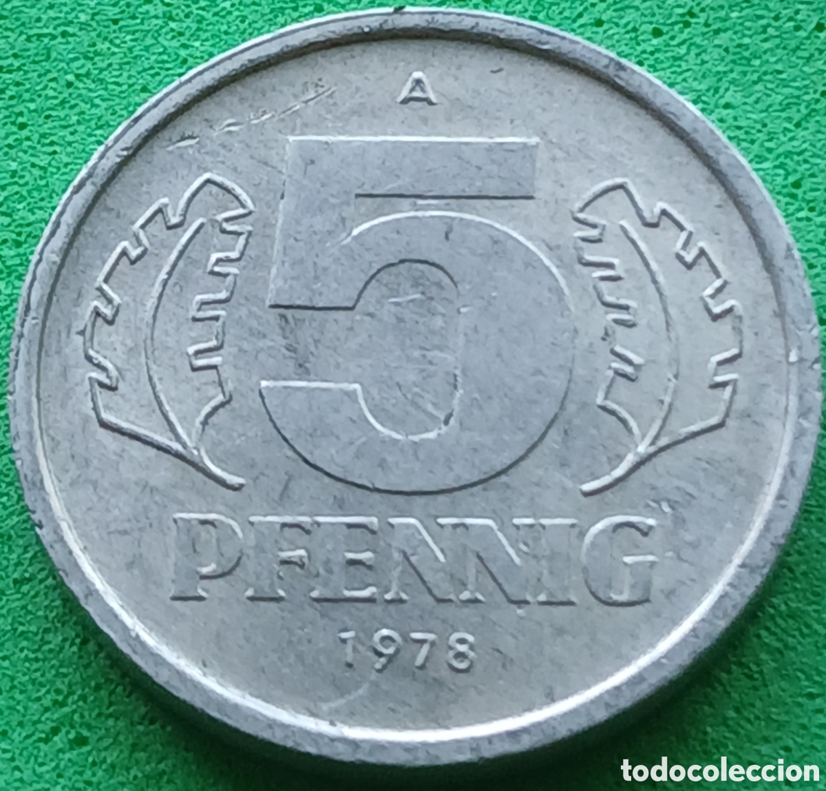 Monedas antiguas de Europa: Alemania Oriental 5 pfennig 1978 km#9.2