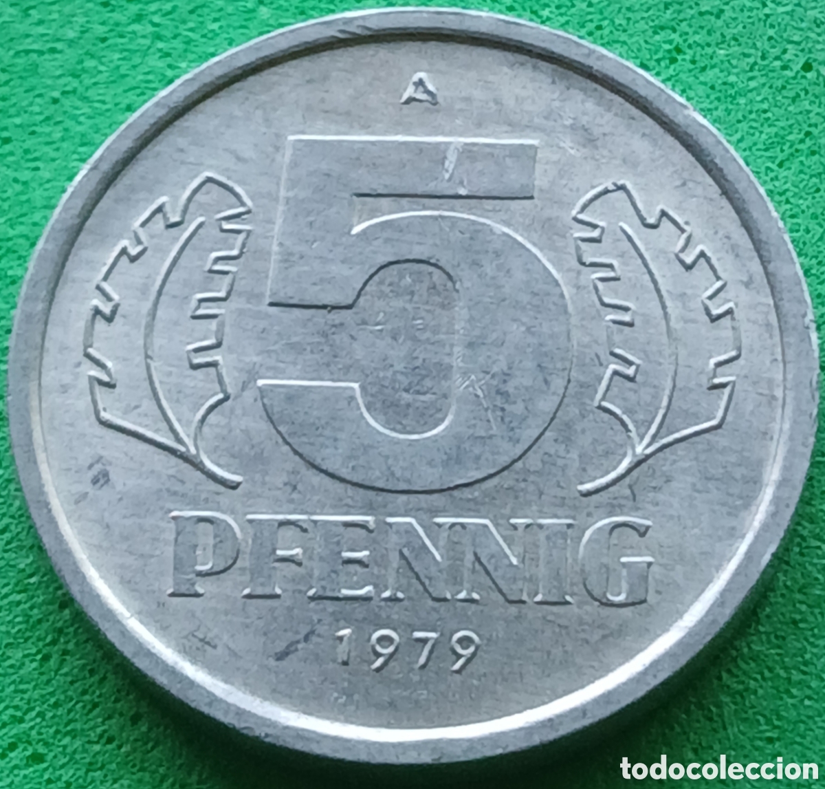 Monedas antiguas de Europa: Alemania Oriental 5 pfennig 1979 km#9.2