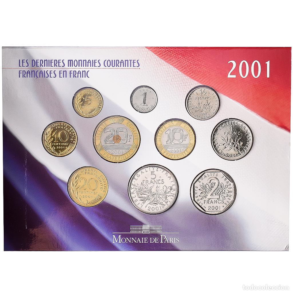 Monedas antiguas de Europa: [#1546035] Francia, Coffret 1 c. &agrave; 20 frs., Les derni&egrave;res monnaies courantes en Franc