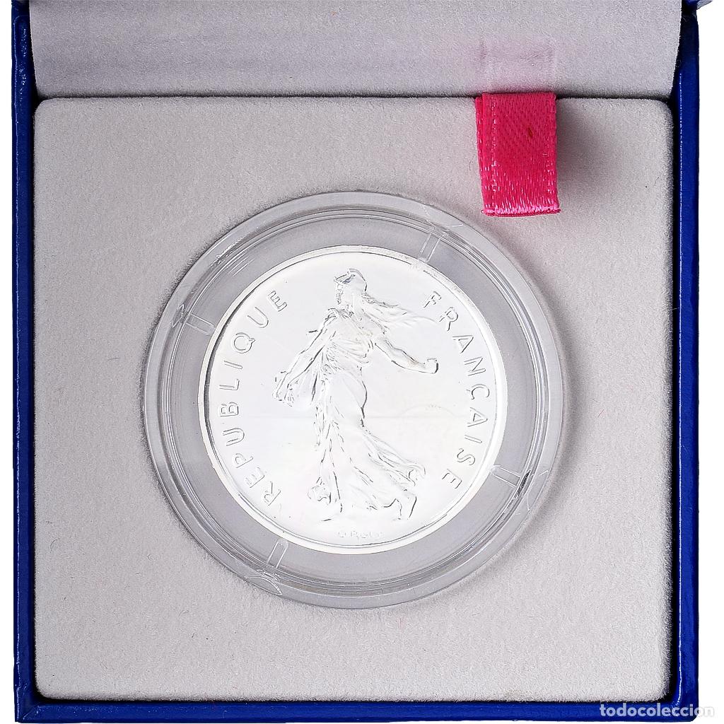 Monedas antiguas de Europa: [#1546024] Francia, 5 Francs, Semeuse, 2001, MDP, BU, Plata, FDC, Le Franc:1206, KM:1309