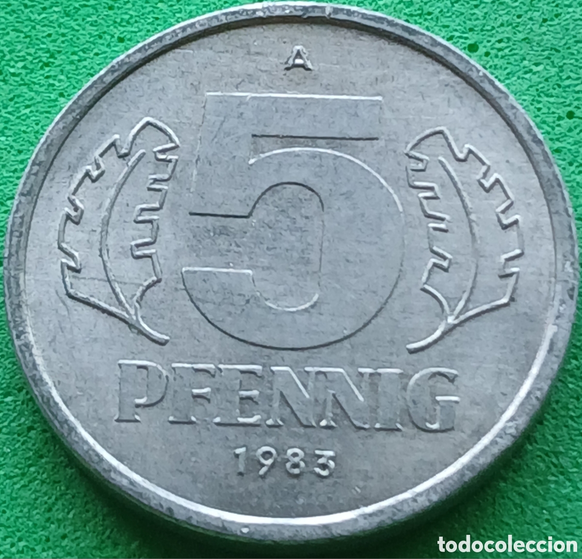 Monedas antiguas de Europa: Alemania Oriental 5 pfennig 1983 km#9.2