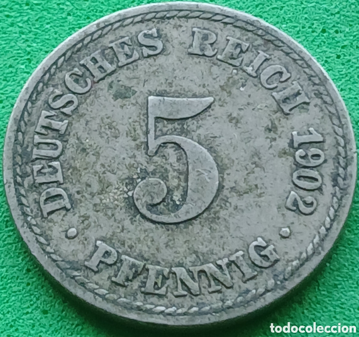 Monedas antiguas de Europa: Alemania Imperio 5 pfennig 1902 A km#11