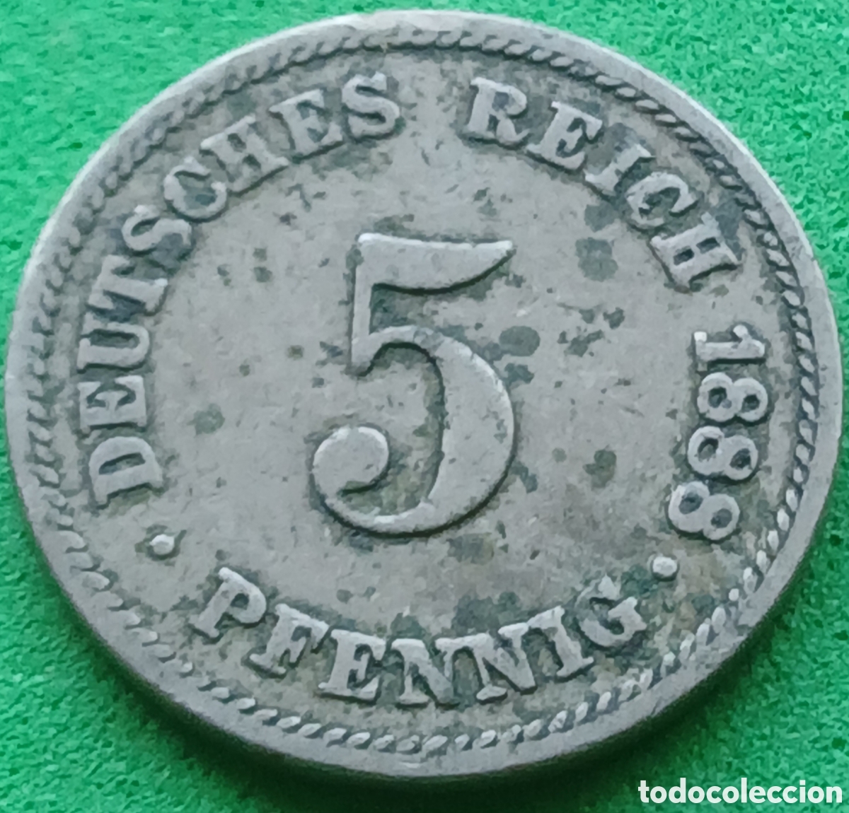 Monedas antiguas de Europa: Alemania Imperio 5 pfennig 1888 A km#3
