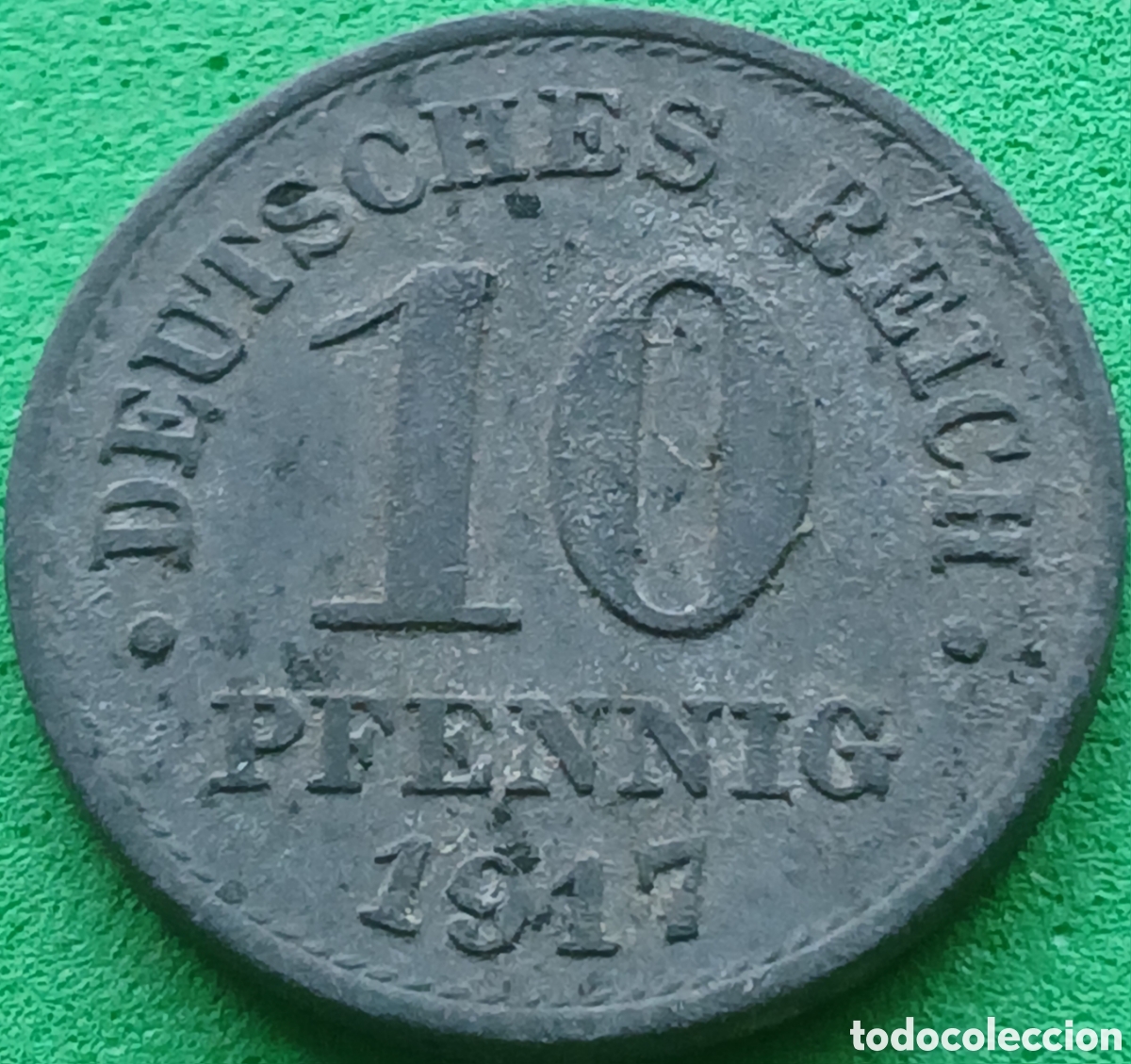 Monedas antiguas de Europa: Alemania Imperio 10 pfennig 1917 km#26