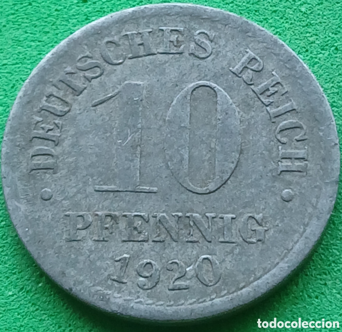 Monedas antiguas de Europa: Alemania Imperio 10 pfennig 1920 km#26