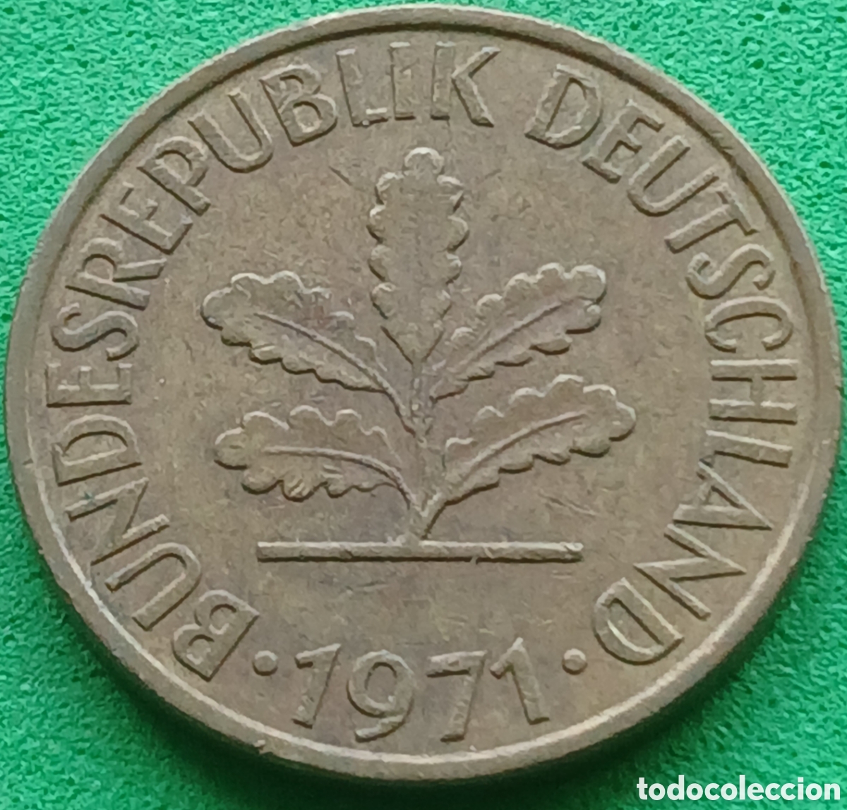 Monedas antiguas de Europa: Alemania Occidental 10 pfennig 1971 J km#108