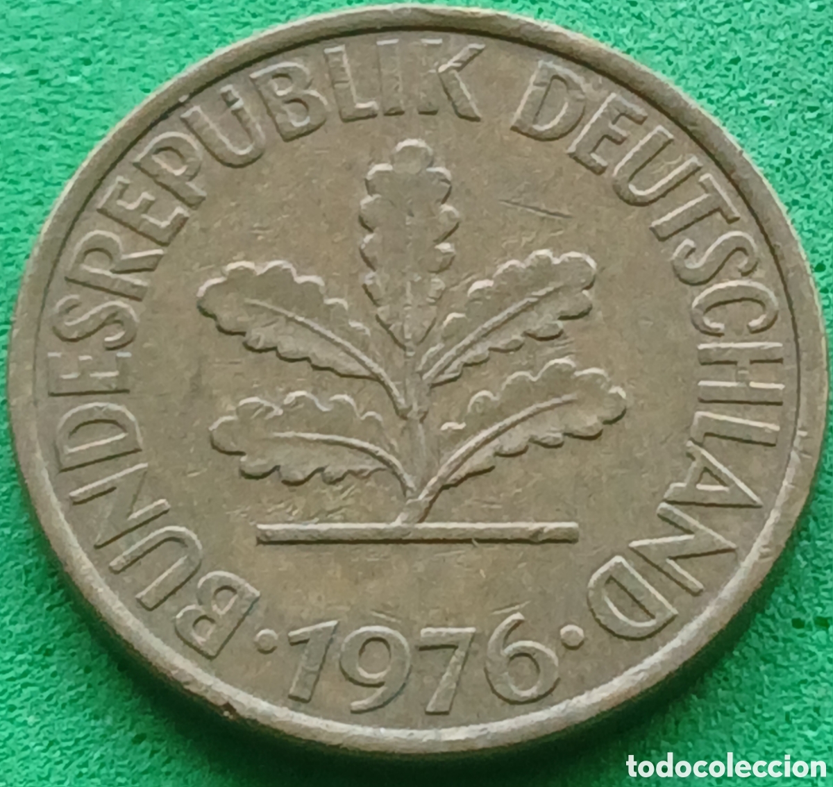 Monedas antiguas de Europa: Alemania Occidental 10 pfennig 1976 F km#108