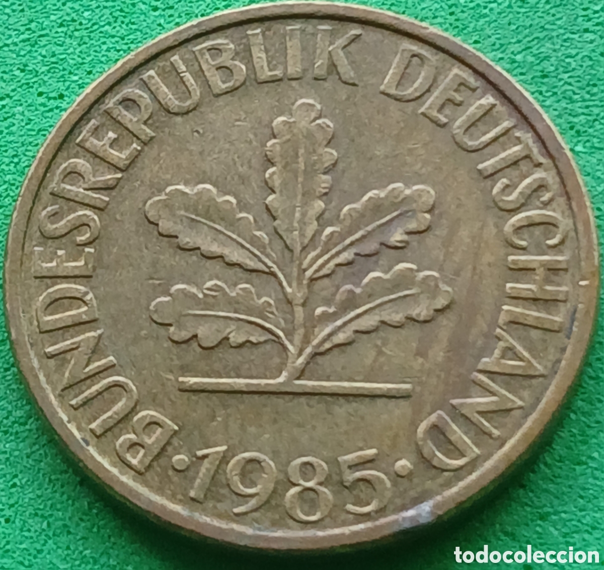 Monedas antiguas de Europa: Alemania Occidental 10 pfennig 1985 D km#108