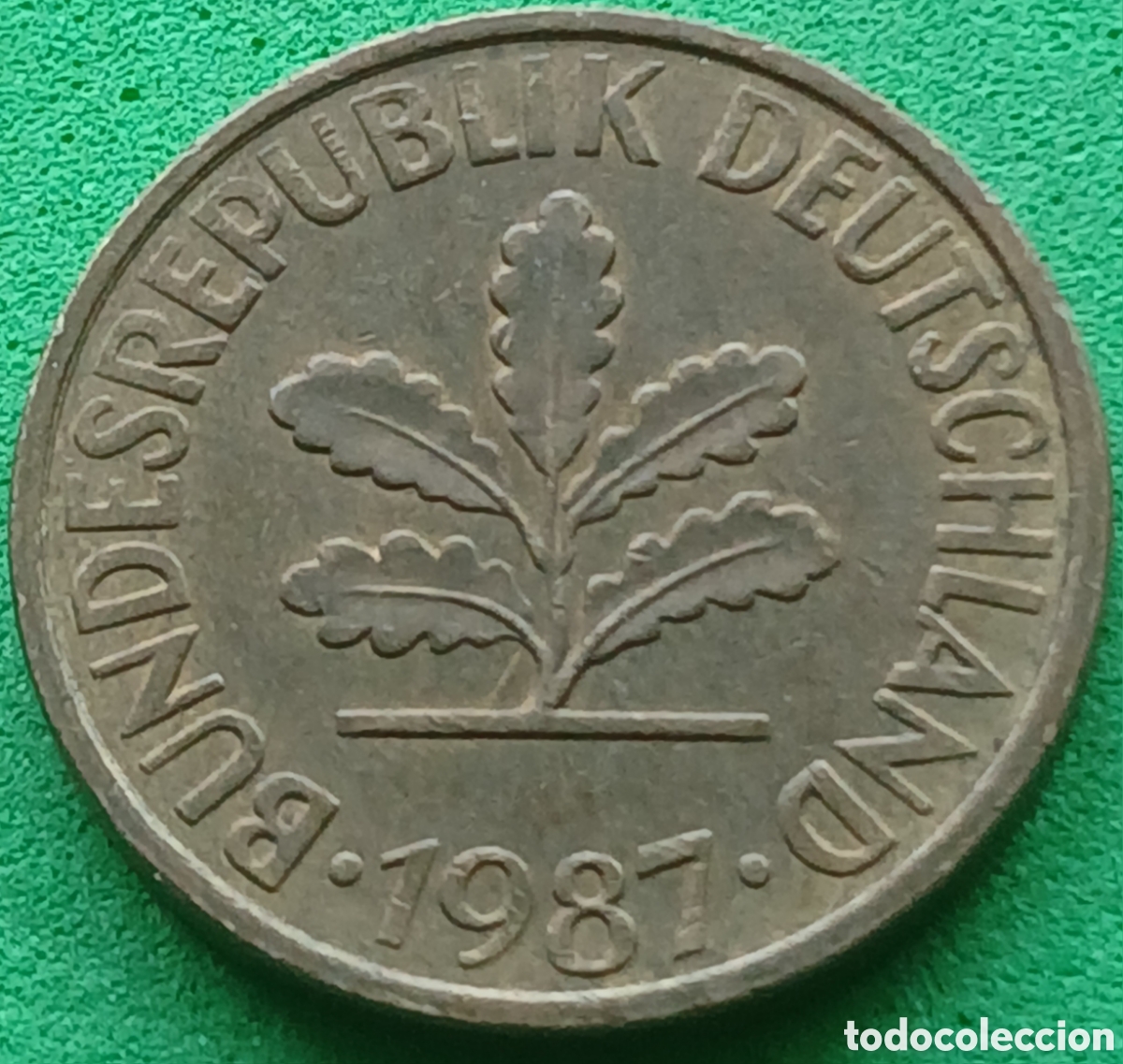 Monedas antiguas de Europa: Alemania Occidental 10 pfennig 1987 J km#108