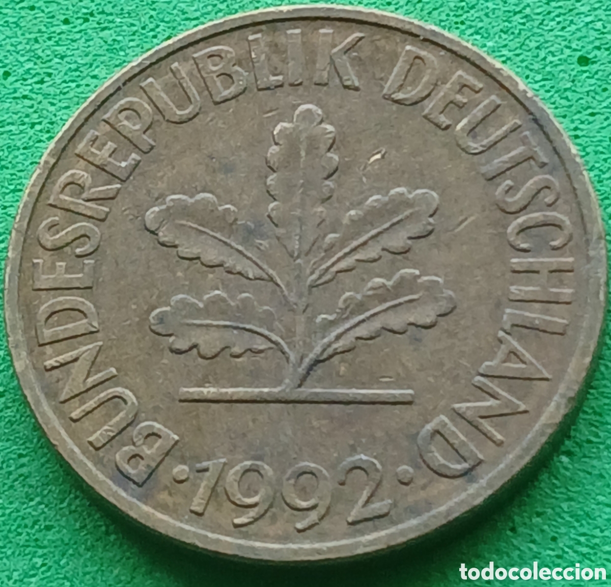 Monedas antiguas de Europa: Alemania Federal 10 pfennig 1992 J km#108