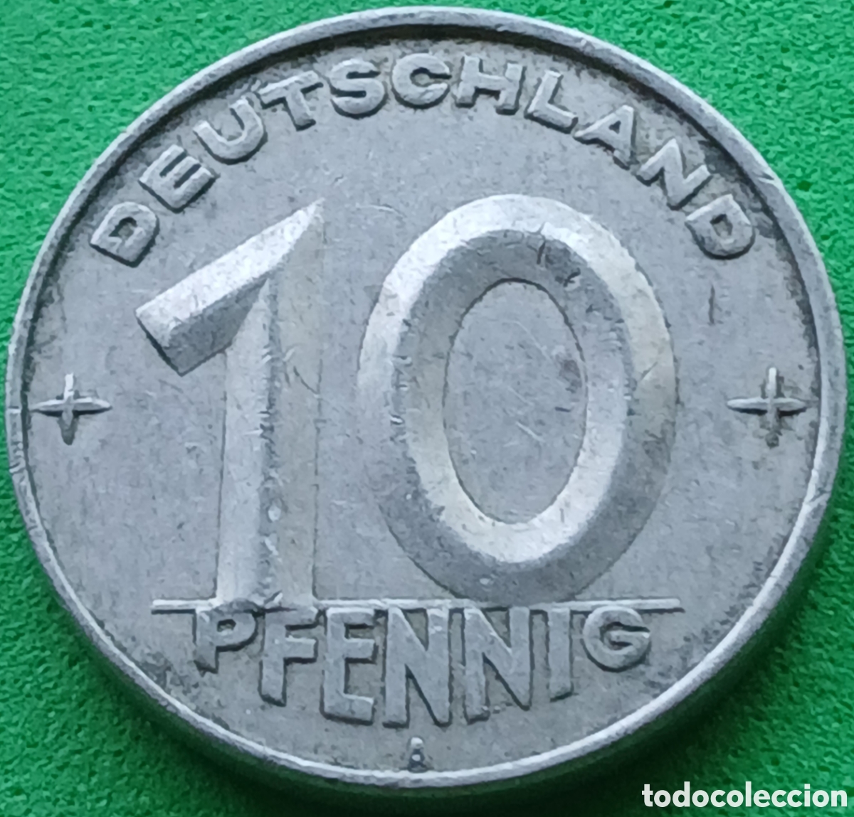 Monedas antiguas de Europa: Alemania Oriental 10 pfennig 1950 A km#3