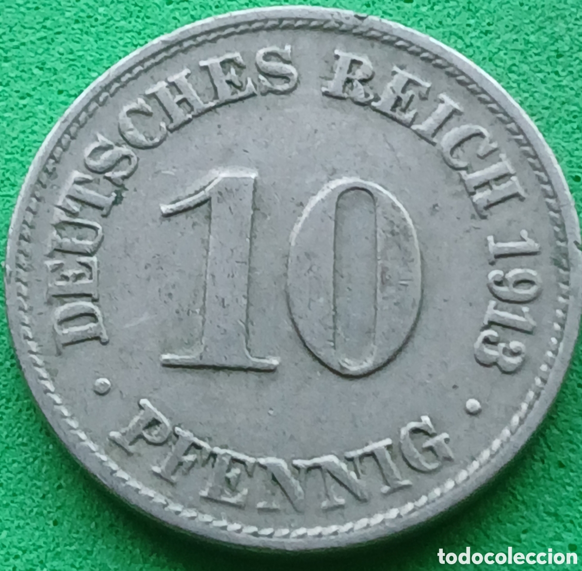 Monedas antiguas de Europa: Alemania Imperio 10 pfennig 1913 D km#12