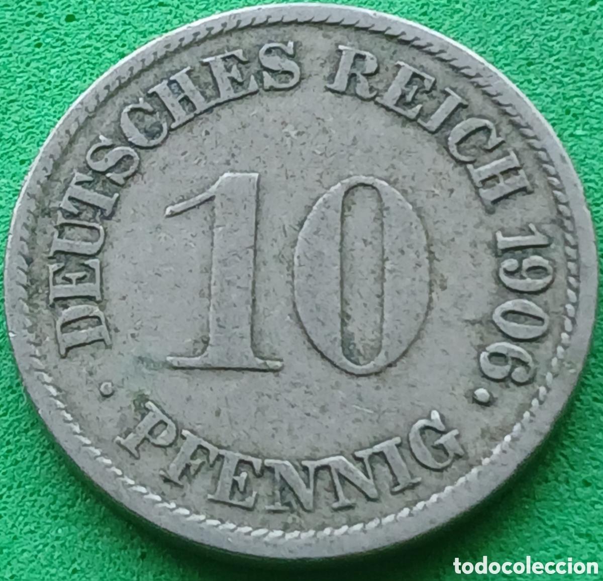 Monedas antiguas de Europa: Alemania Imperio 10 pfennig 1906 G km#12 poco com&uacute;n