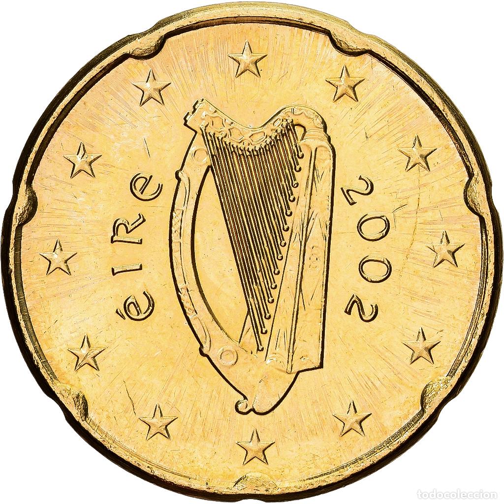 Monedas antiguas de Europa: [#1551984] REP&Uacute;BLICA DE IRLANDA, 20 Euro Cent, 2002, Sandyford, Lat&oacute;n, EBC+, KM:36