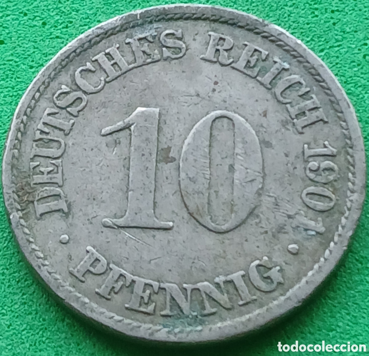 Monedas antiguas de Europa: Alemania Imperio 10 pfennig 1901 A km#12