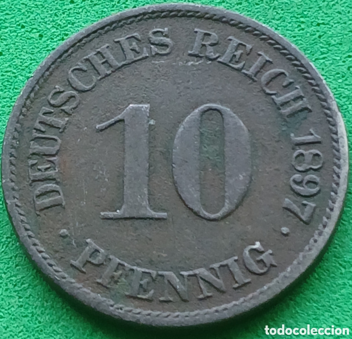Monedas antiguas de Europa: Alemania Imperio 10 pfennig 1897 A km#12