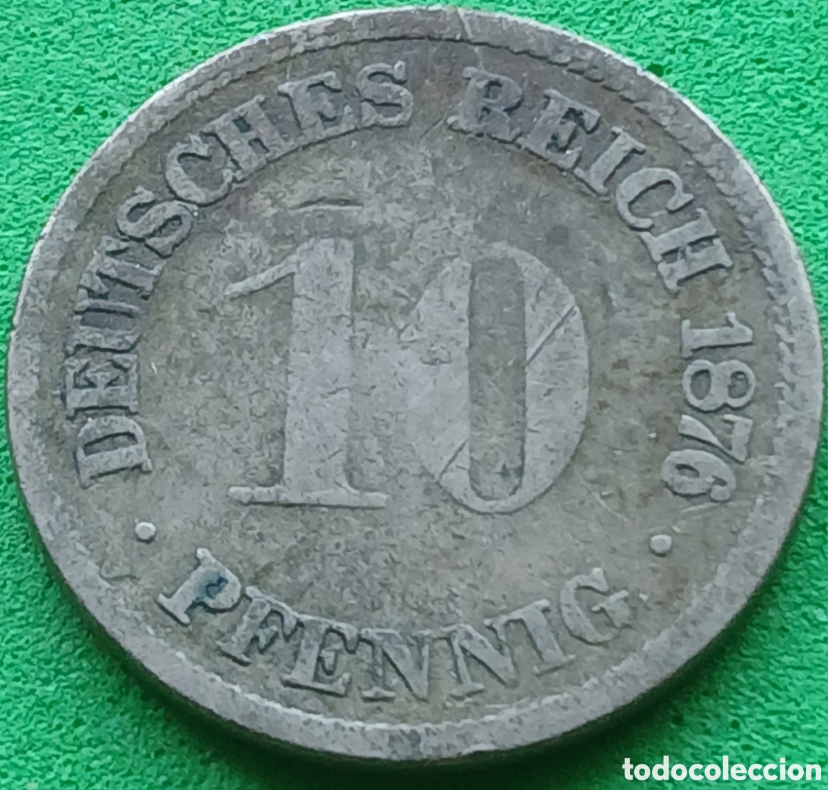 Monedas antiguas de Europa: Alemania Imperio 10 pfennig 1876 D km#4