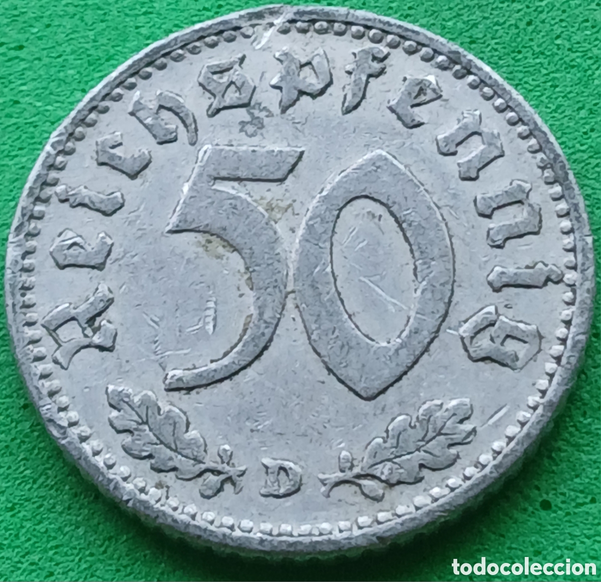 Monedas antiguas de Europa: Alemania Tercer Reich 50 reichspfennig 1935 D km#87