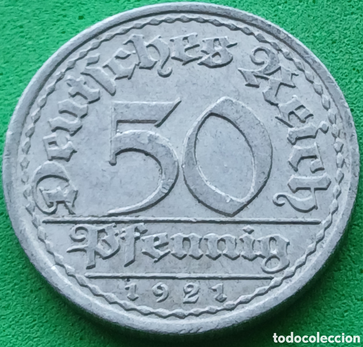 Monedas antiguas de Europa: Alemania Rep&uacute;blica de Weimar 50 pfennig 1921 A km#27