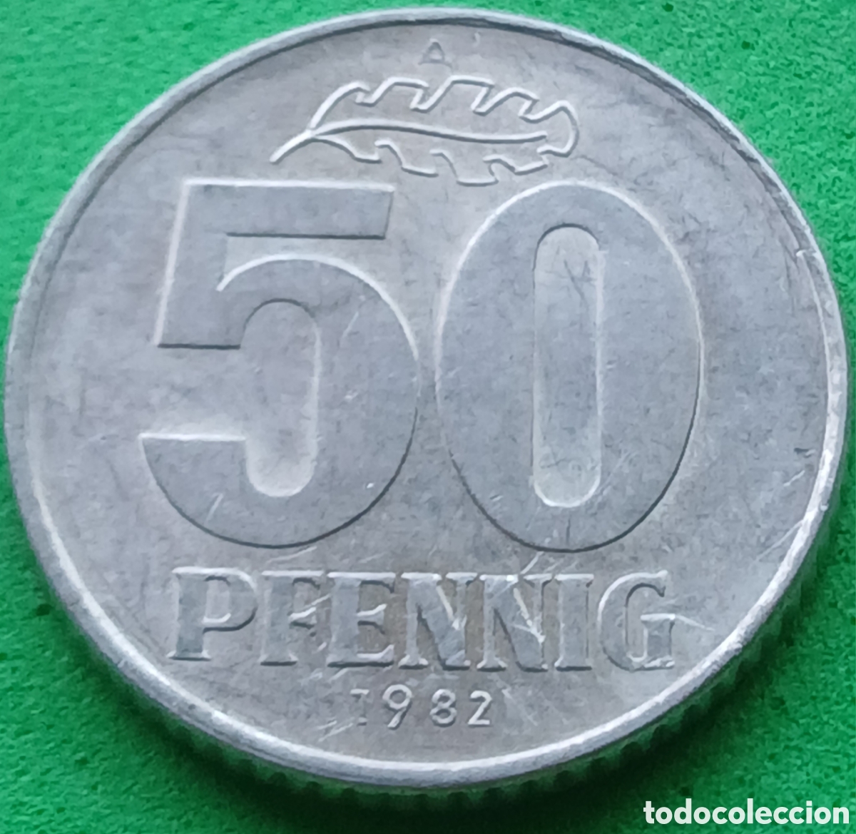 Monedas antiguas de Europa: Alemania Oriental 50 pfennig 1982 km#12.2