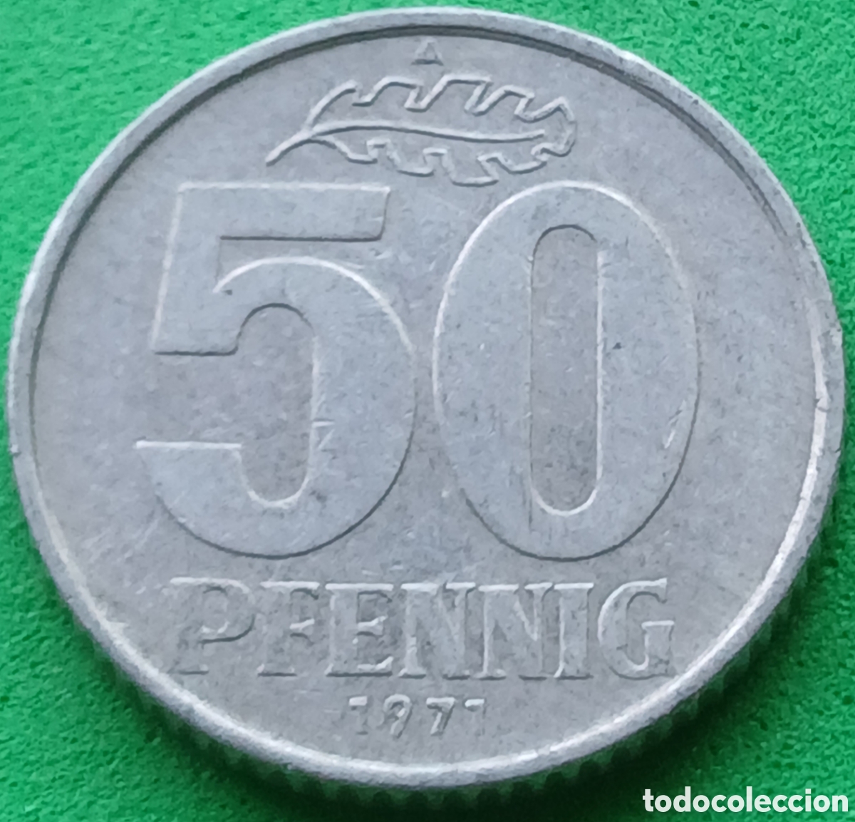 Monedas antiguas de Europa: Alemania Oriental 50 pfennig 1971 km#12.2