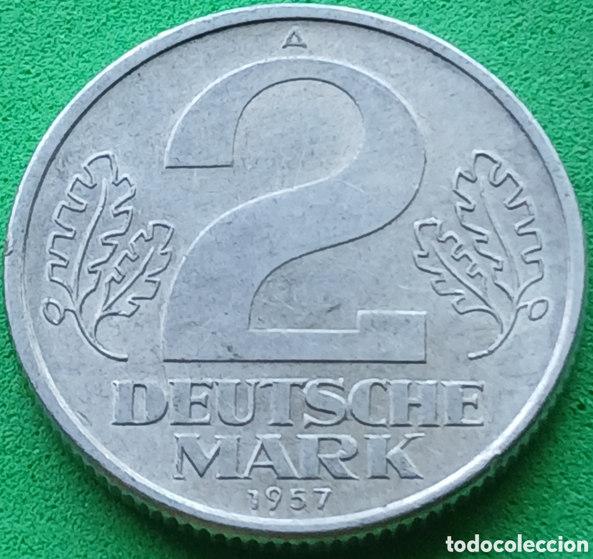 Monedas antiguas de Europa: Alemania Oriental 2 marcos 1957 km#14