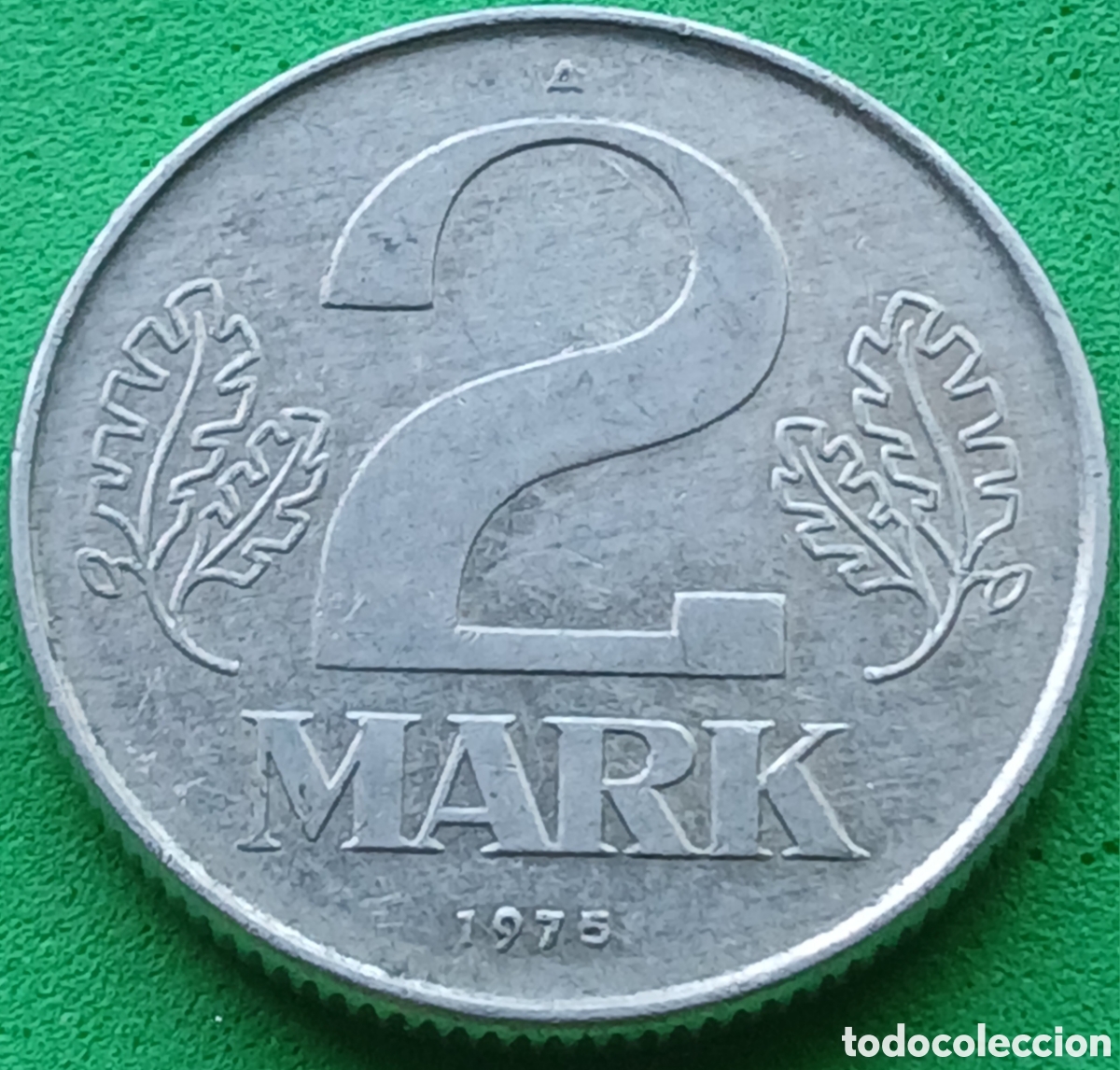Monedas antiguas de Europa: Alemania Oriental 2 marcos 1975 km#48