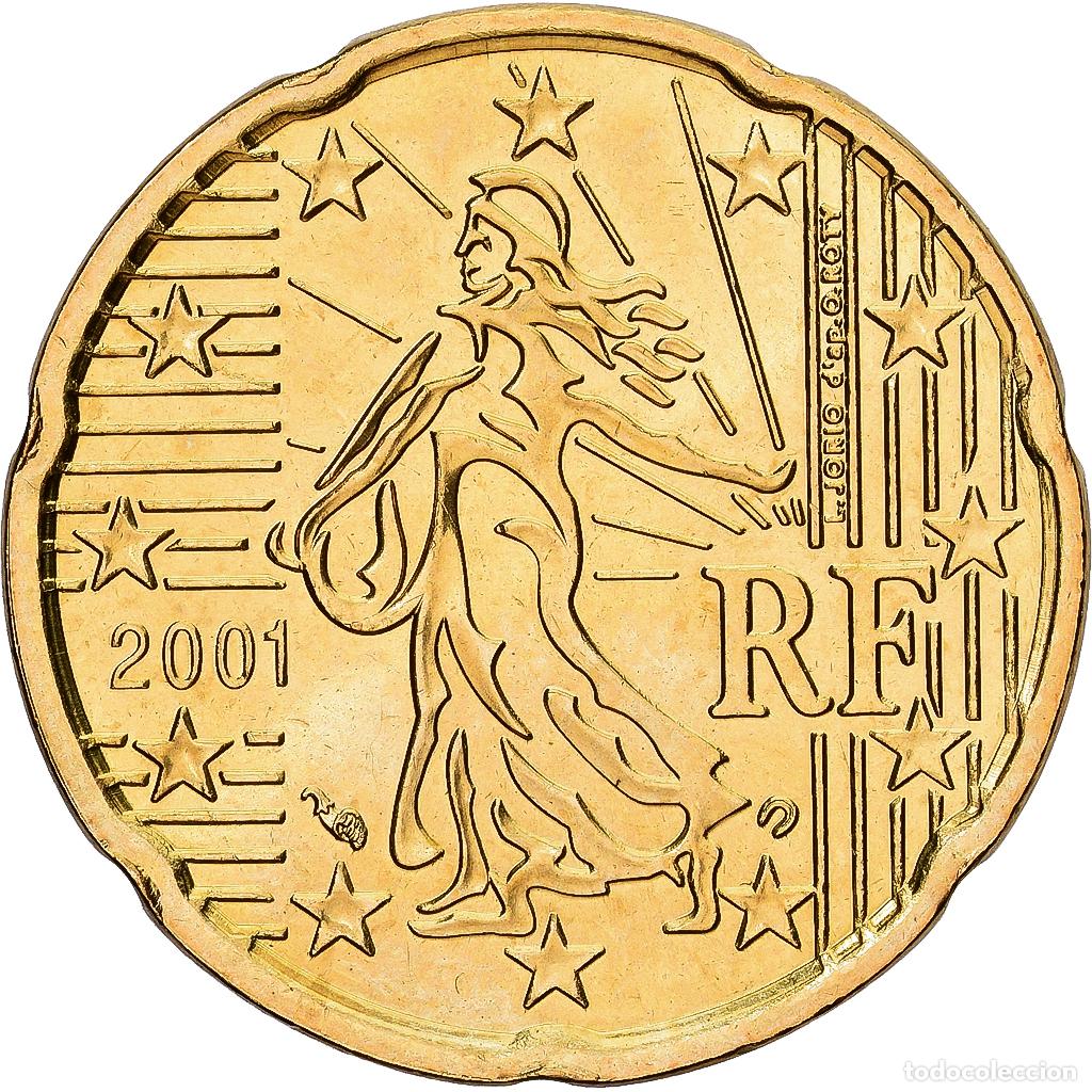 Monedas antiguas de Europa: [#1551990] Francia, 20 Euro Cent, 2001, Paris, Lat&oacute;n, EBC+, Gadoury:5., KM:1286