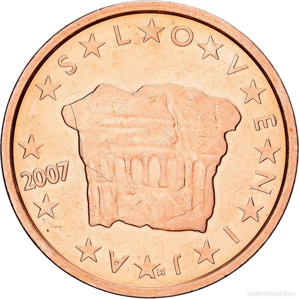 Monedas antiguas de Europa: [#1551993] Eslovenia, 2 Euro Cent, 2007, Cobre chapado en acero, EBC+, KM:69