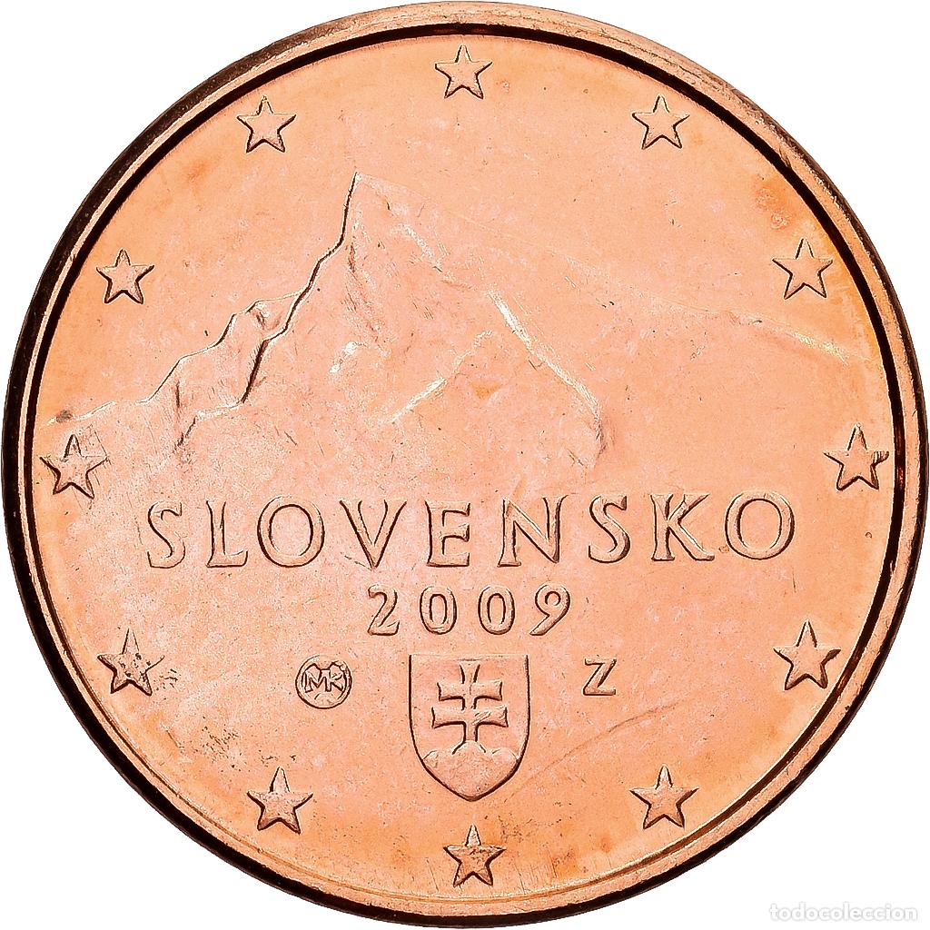 Monedas antiguas de Europa: [#1552004] Eslovaquia, Euro Cent, 2009, Kremnica, Cobre chapado en acero, EBC+, KM:95