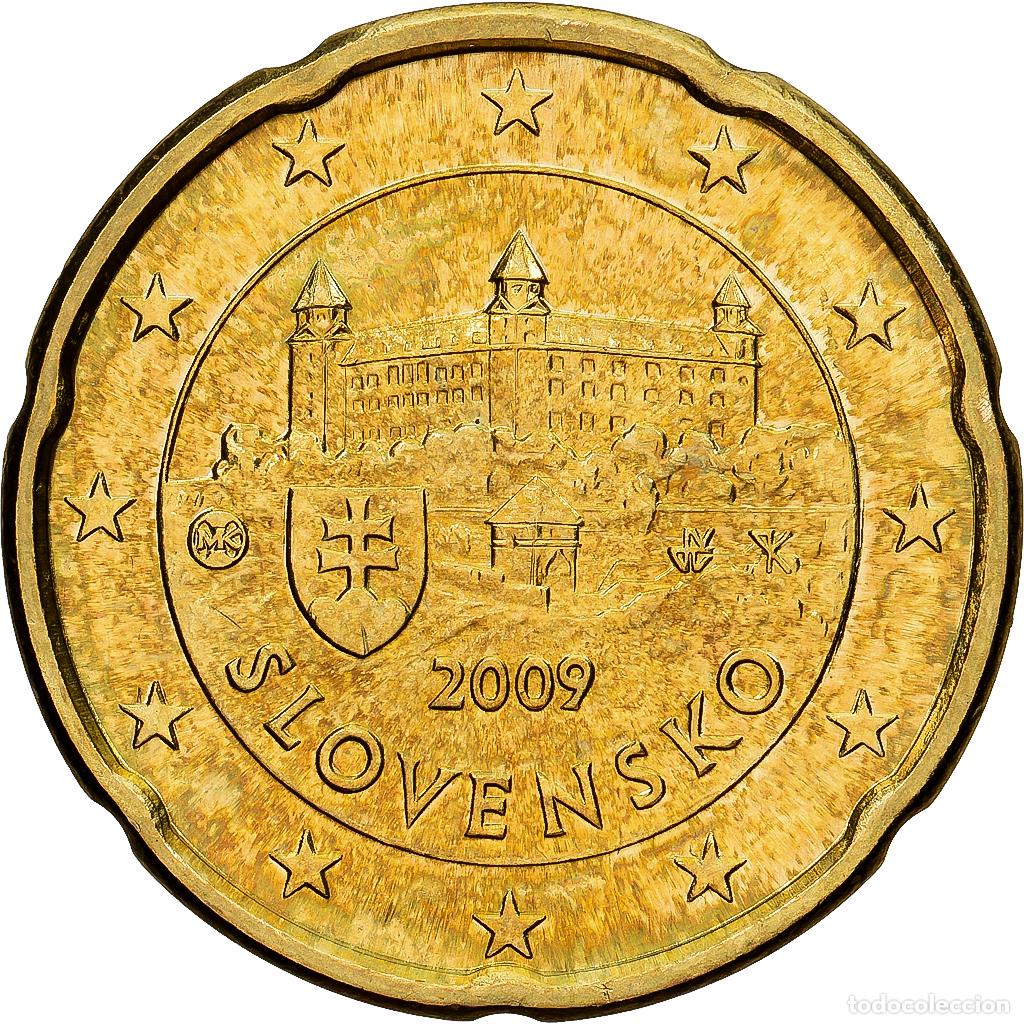 Monedas antiguas de Europa: [#1552008] Eslovaquia, 20 Euro Cent, 2009, Kremnica, Lat&oacute;n, EBC+, KM:99