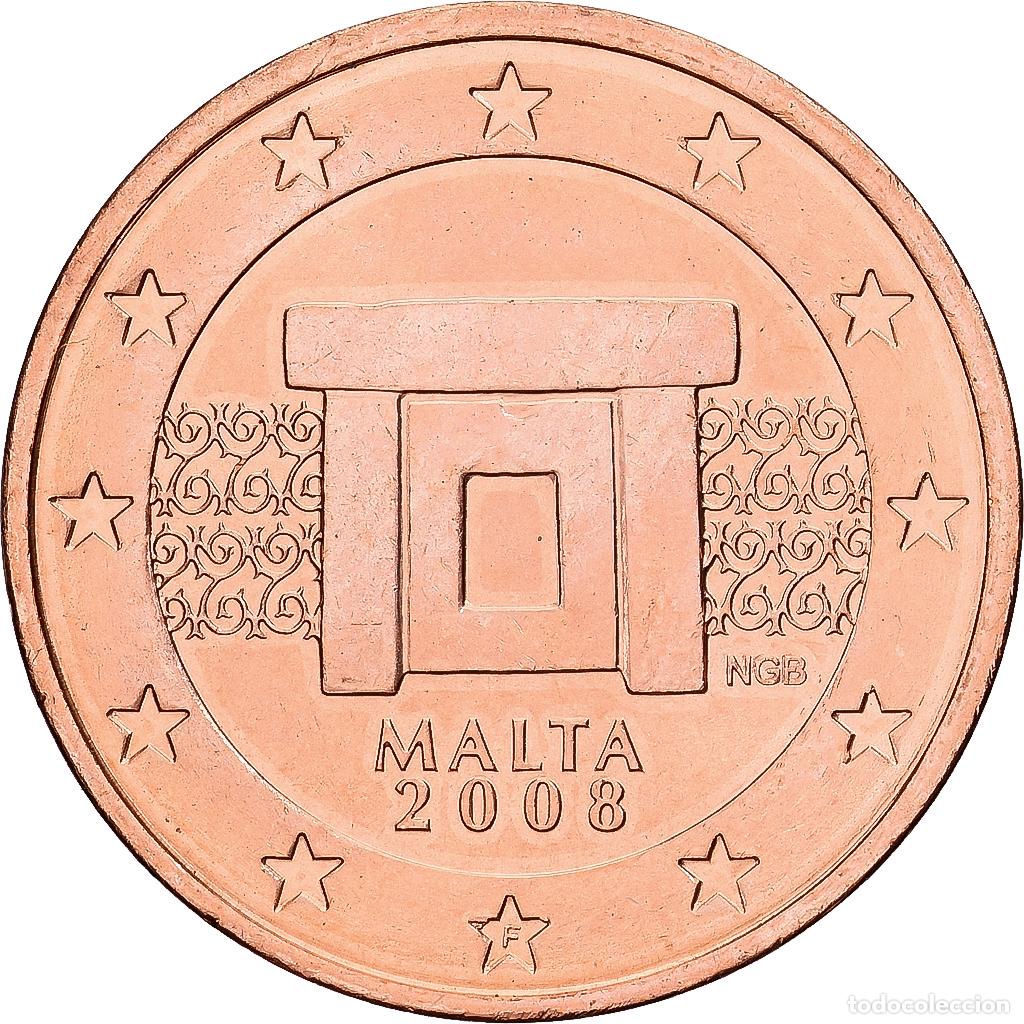 Monedas antiguas de Europa: [#1552012] Malta, 2 Euro Cent, 2008, Paris, Cobre chapado en acero, EBC+, KM:126