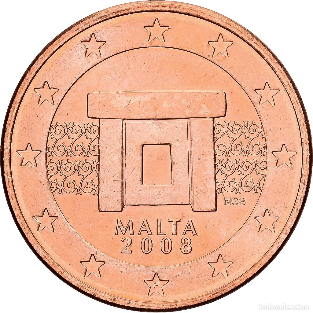 Monedas antiguas de Europa: [#1552013] Malta, 5 Euro Cent, 2008, Paris, Cobre chapado en acero, EBC+, KM:127