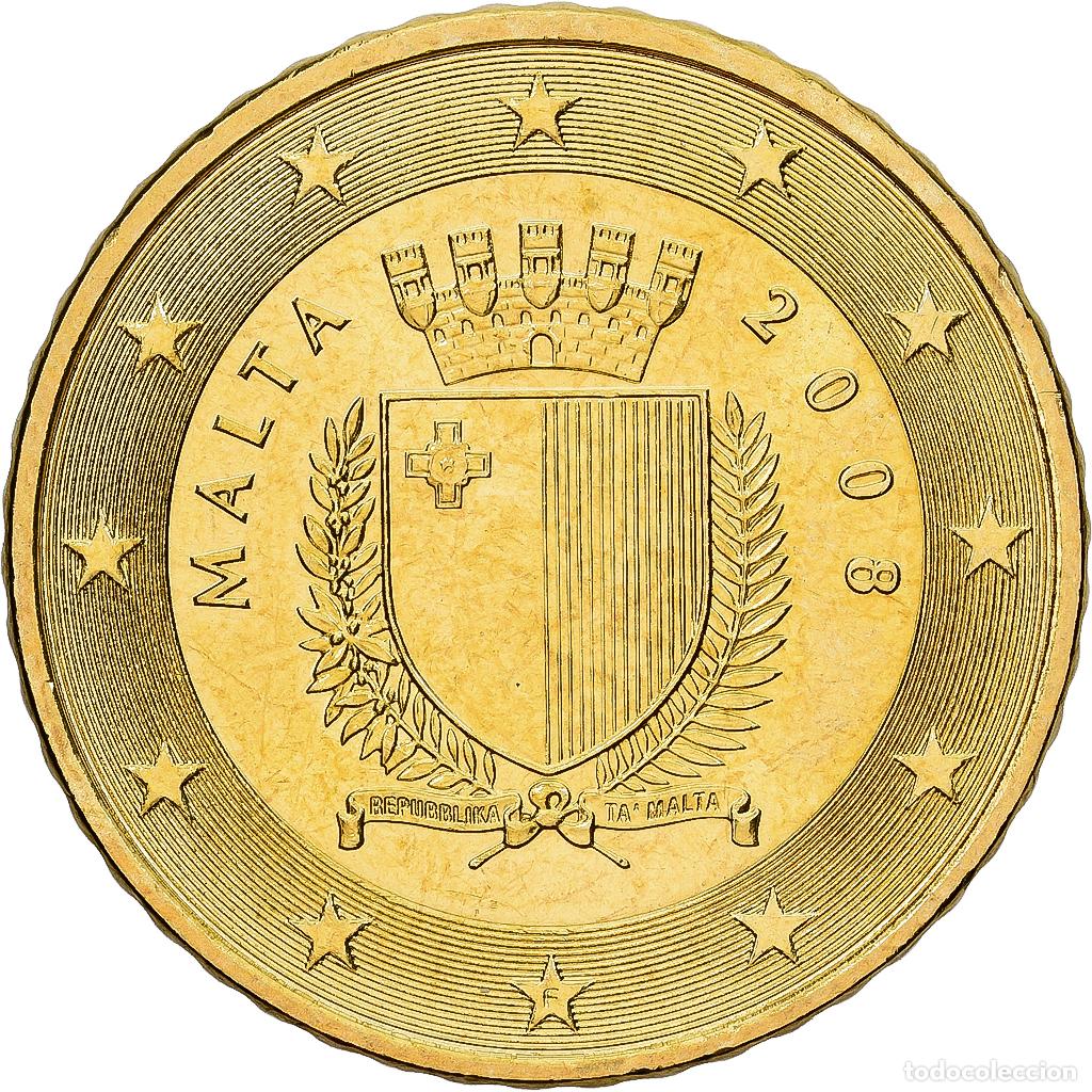 Monedas antiguas de Europa: [#1552016] Malta, 50 Euro Cent, 2008, Paris, Lat&oacute;n, EBC+, KM:130