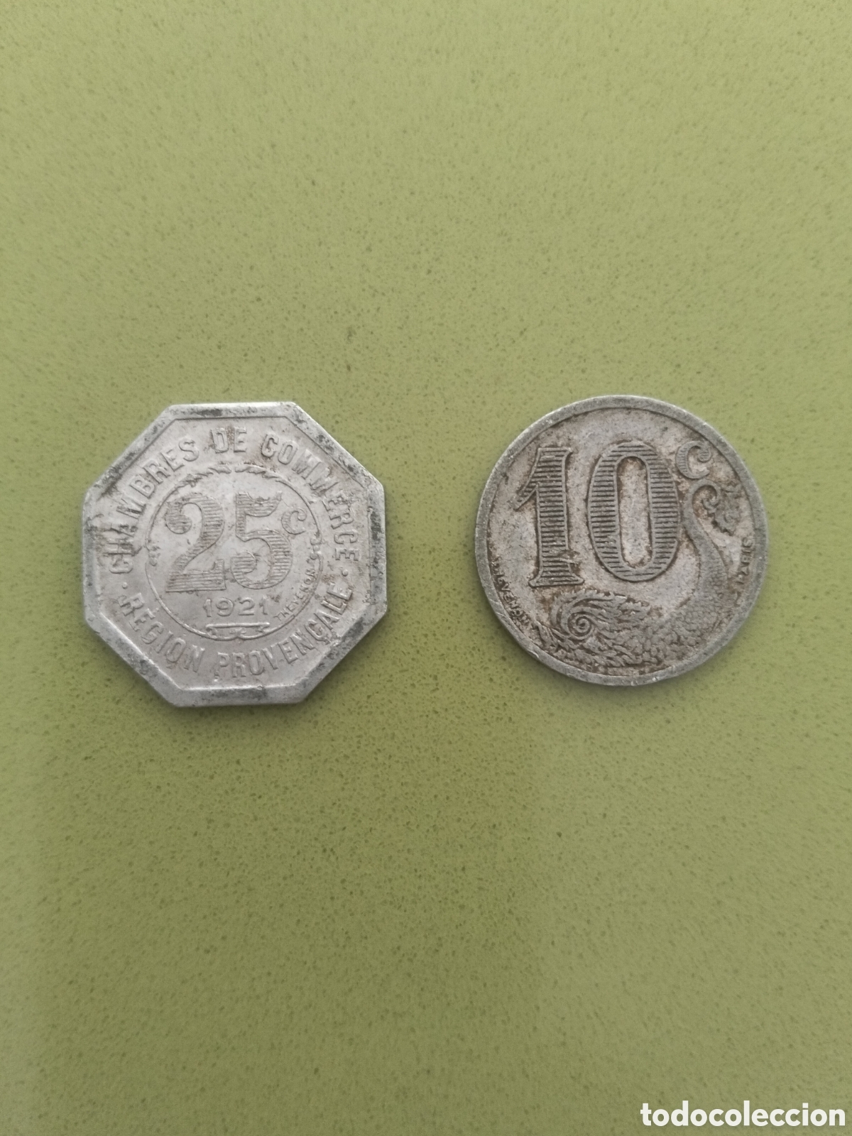 Monedas antiguas de Europa: e Necesidad de Francia (Aluminio) &ndash; A&ntilde;os 1921 y 1922