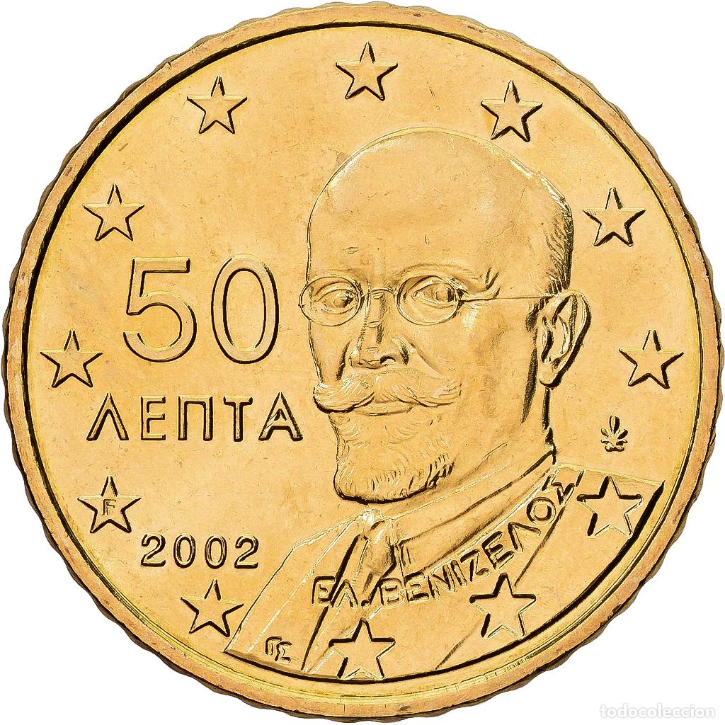 Monedas antiguas de Europa: [#1552029] Grecia, 50 Euro Cent, 2002, Athens, Lat&oacute;n, EBC+, KM:186