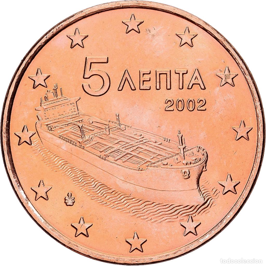 Monedas antiguas de Europa: [#1552026] Grecia, 5 Euro Cent, 2002, Athens, Cobre chapado en acero, EBC+, KM:183