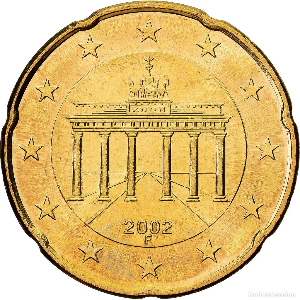 Monedas antiguas de Europa: [#1552034] ALEMANIA - REP&Uacute;BLICA FEDERAL, 20 Euro Cent, 2002, Stuttgart, Lat&oacute;n, EBC+