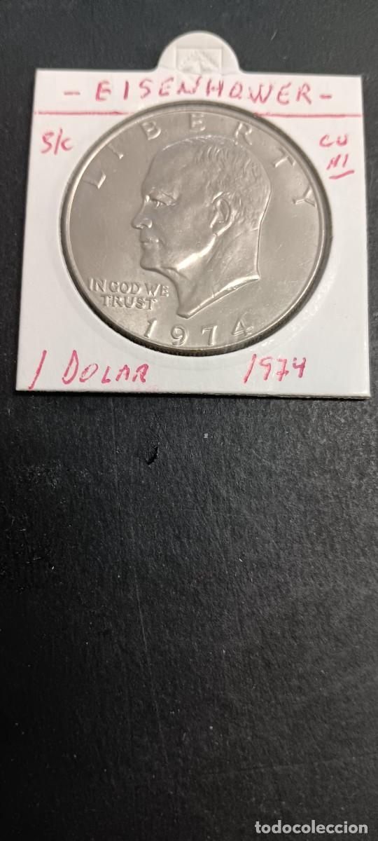 Monedas antiguas de Europa: USA 1 DOLAR 1974 S/C KM=203 (CUPRONIQUEL) EISENHOWER