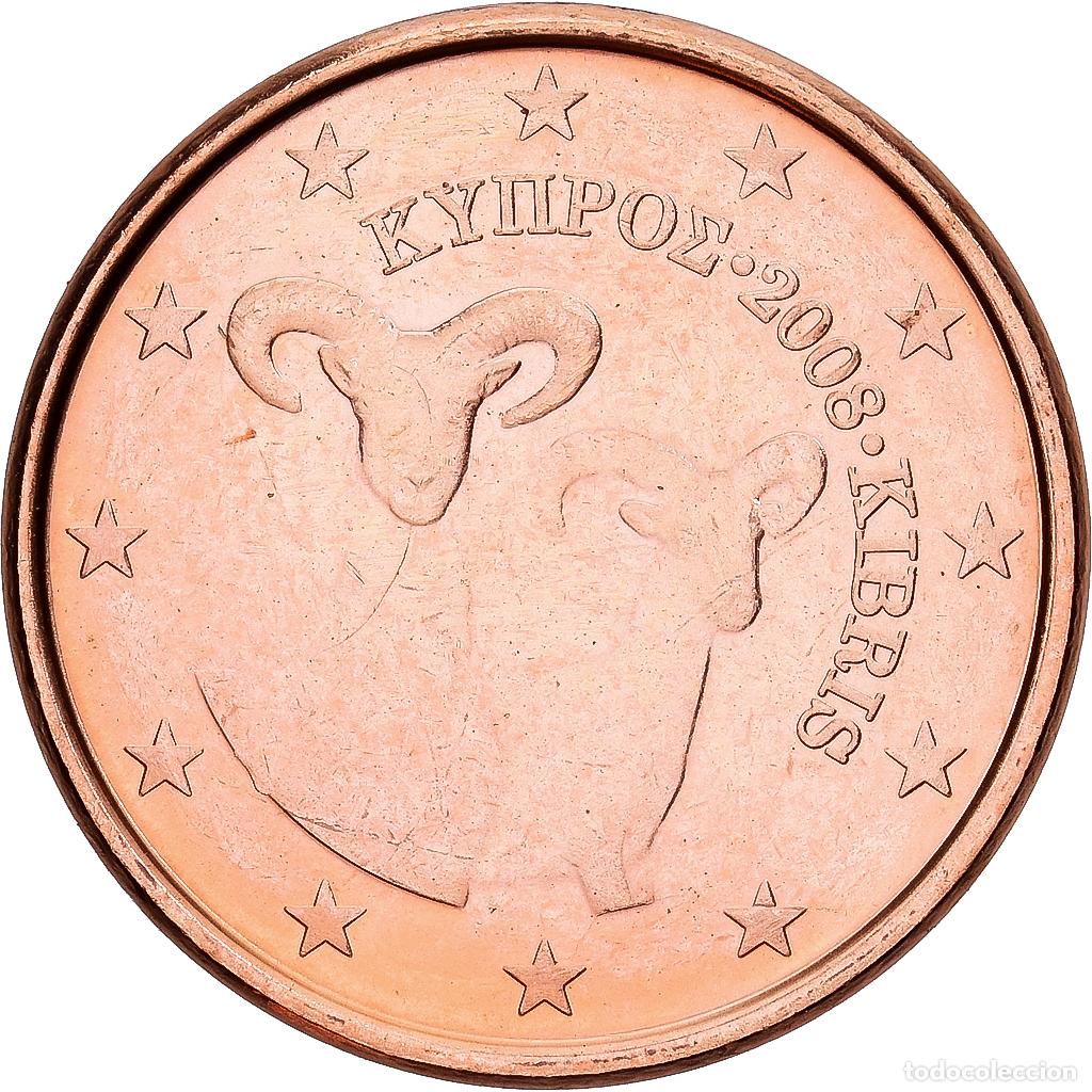Monedas antiguas de Europa: [#1552066] Chipre, Euro Cent, 2008, Cobre chapado en acero, EBC+, KM:78