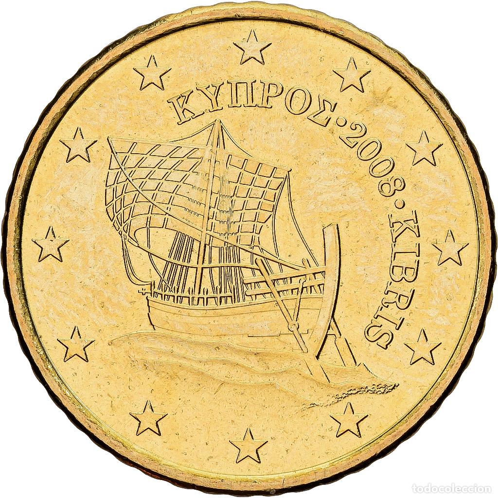 Monedas antiguas de Europa: [#1552070] Chipre, 50 Euro Cent, 2008, Lat&oacute;n, EBC+, KM:83