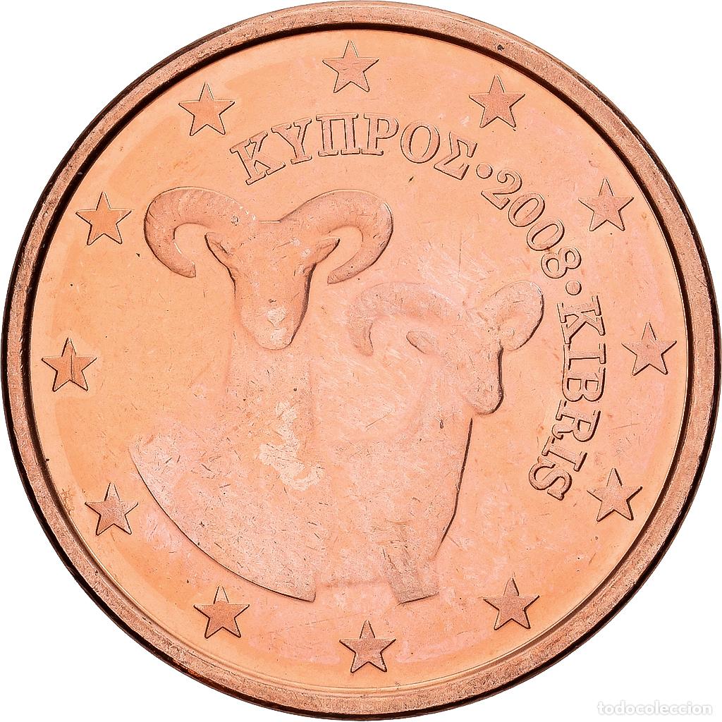 Monedas antiguas de Europa: [#1552068] Chipre, 5 Euro Cent, 2008, Cobre chapado en acero, EBC+, KM:80