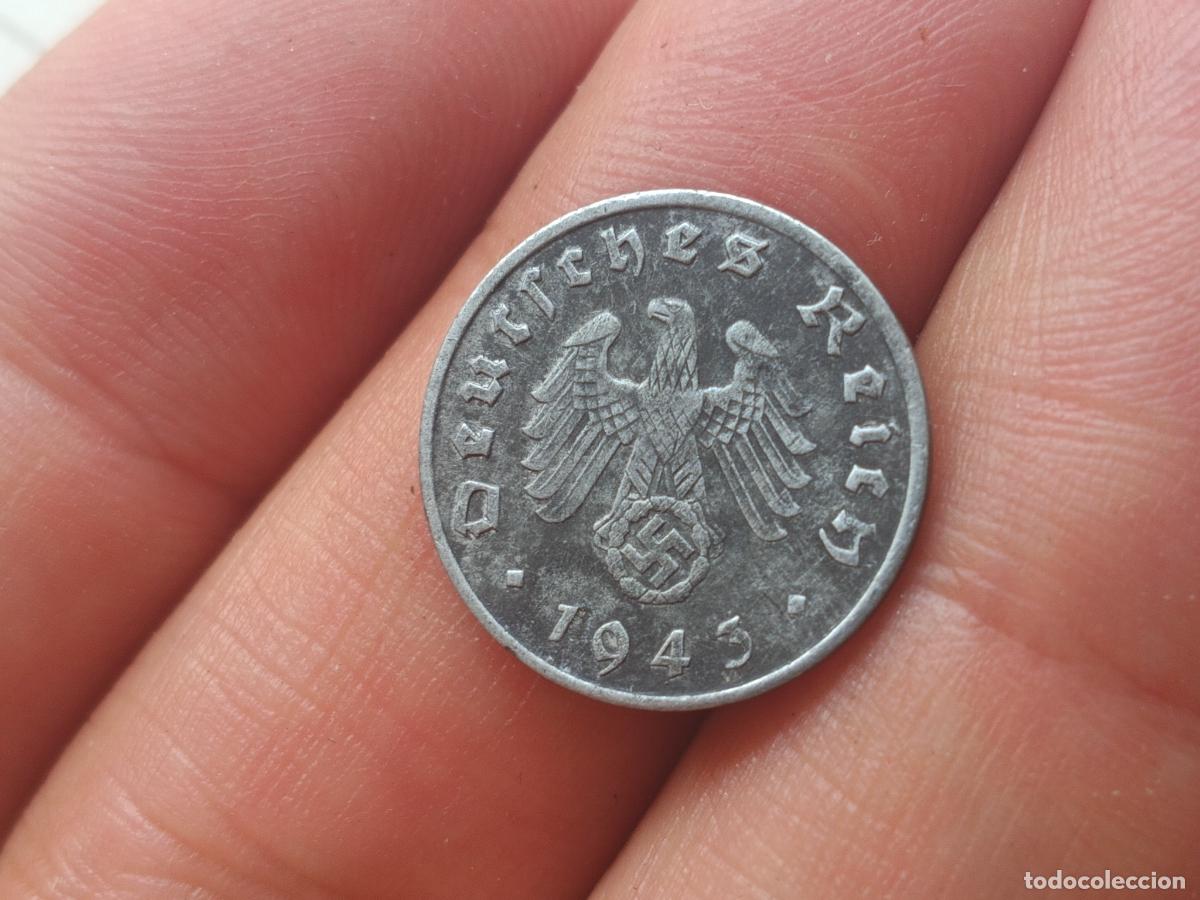 Monedas antiguas de Europa: Alemania nazi. 1 reichspfennig 1943 A