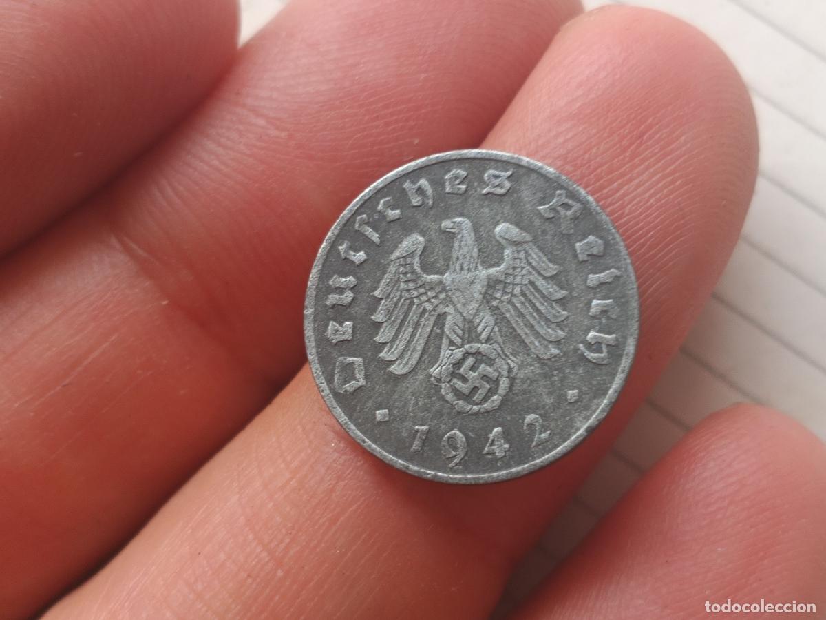 Monedas antiguas de Europa: Alemania nazi. 1 reichspfennig 1942 D