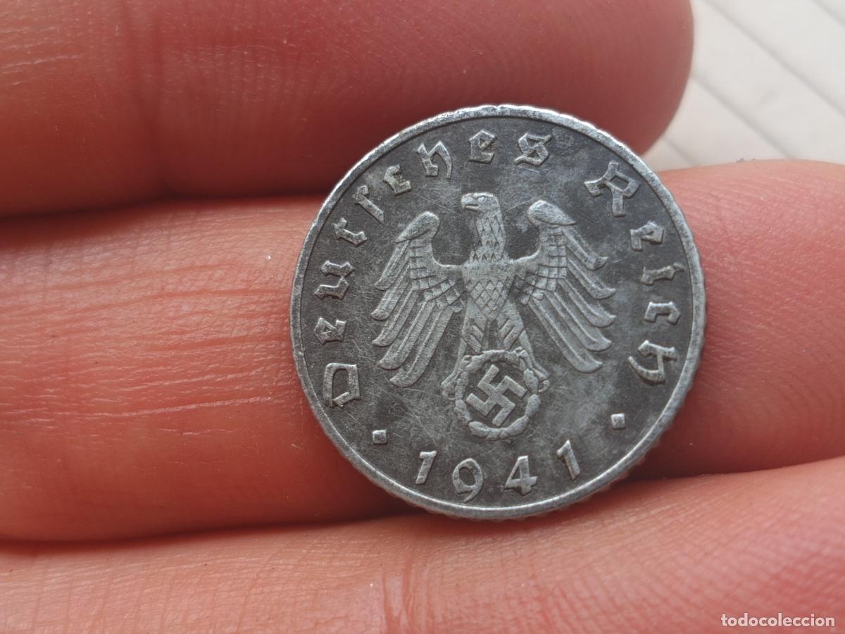 Monedas antiguas de Europa: Alemania nazi. 5 reichspfennig 1941 B