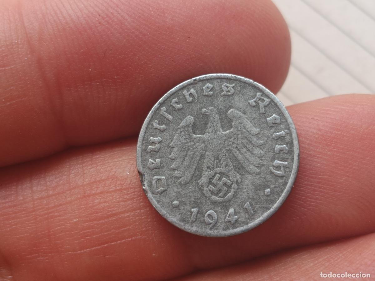 Monedas antiguas de Europa: Alemania nazi. 1 reichspfennig 1941 E