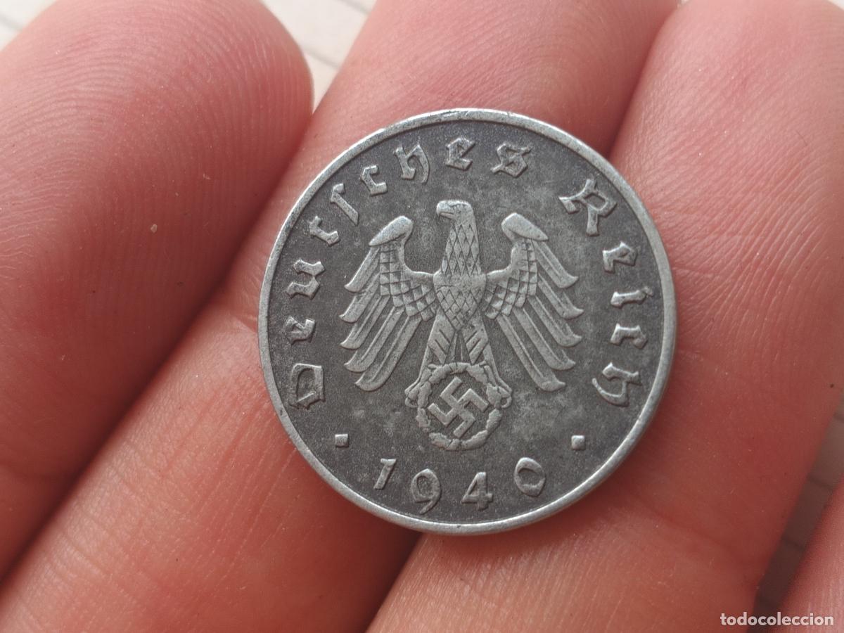 Monedas antiguas de Europa: Alemania nazi. 10 reichspfennig 1940 B